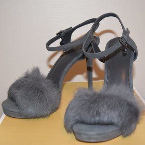 Michael Kors Fur-Toed Heel. Size 8.